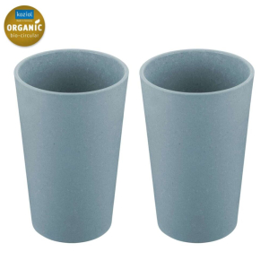 Badkamerbeker blauw set van 2