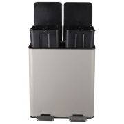 Prullenbak Spirella 2 x 20 L mat taupe