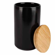 Voorraadpot black&wood